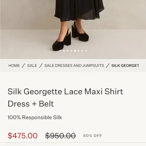 Me+Em Silk Georgette Maxi Dress - Picture 2 of 5